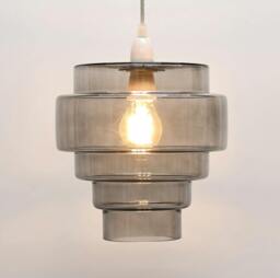 Rackhams Mira Smoke Easy-Fit Pendant - thumbnail 3