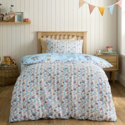 Rackhams Pirates Reversible Cotton Duvet Cover Set Blue - Blue - Double - thumbnail 2