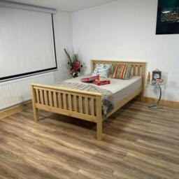 Rackhams Hampshire Solo Pine Wooden Bed - UV Waxed - 5FT - thumbnail 4