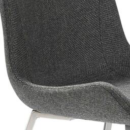 Rackhams Dark Grey Fabric Chair 4009 - thumbnail 5