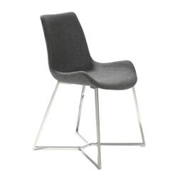 Rackhams Dark Grey Fabric Chair 4009 - thumbnail 1