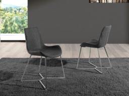 Rackhams Dark Grey Fabric Chair 4009 - thumbnail 3