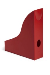 Rackhams Magazine Rack Document Holder Desk File Organiser - 6 Pack - A4 Red