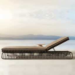 Rackhams Marina Reclining Outdoor Sun Lounger, Daybed - Style C - thumbnail 3