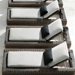 Rackhams Marina Reclining Outdoor Sun Lounger, Daybed - Style C - thumbnail 4
