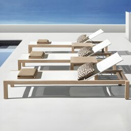 Rackhams Marina Reclining Outdoor Sun Lounger, Daybed - Style C - thumbnail 5