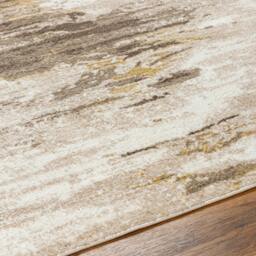 Rackhams San Francisco-Abstract Brown Taupe Yellow Modern Marble Rug - 120 x 170 cm - thumbnail 3