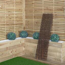 Rackhams 1.8m x 1.2m Large Expanding Garden Willow Trellis Plant Support - thumbnail 3