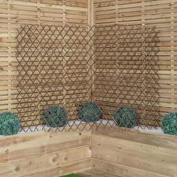 Rackhams 1.8m x 1.2m Large Expanding Garden Willow Trellis Plant Support - thumbnail 6