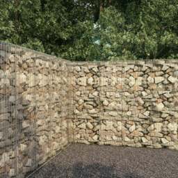 Rackhams Gabion Wall with Cover Galvanised Steel 300x50x200 cm
