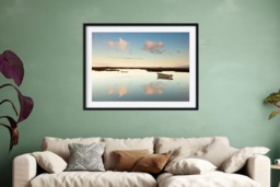 Rackhams Boat and Clouds - Framed Print 30 x 20 inch - thumbnail 3