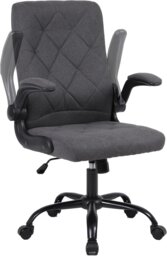 Rackhams Home Office Chair Ergonomic Chair with Flip-Up Armrest