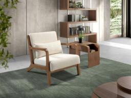 Rackhams White Fabric Armchair 5100 - Modern - Yes - No - thumbnail 3