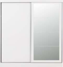 Rackhams Nevada 2 Door Sliding Wardrobe - Grey Gloss - thumbnail 4