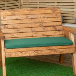 Rackhams 99 x 41cm Cushion Base for 2 Seater Wooden Garden Bench in Green - thumbnail 1