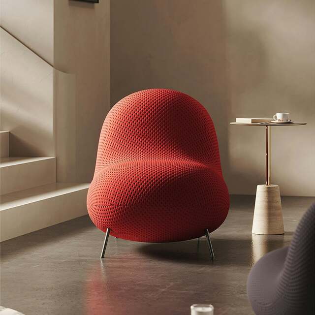 Rackhams Cruz Easy Chair, Lounge Chair, Red - Red - image 1