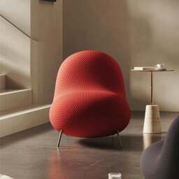 Rackhams Cruz Easy Chair, Lounge Chair, Red - Red - thumbnail 1