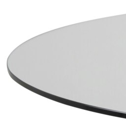 Rackhams Heaven Round Dining Table with Glass Top 119x75.5cm - Brown - No - Brown - thumbnail 6