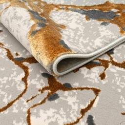 Rackhams Venice Modern Shimmer Rug - Ochre - 160cm x 230cm (5.2ft x 7.5ft) - thumbnail 2