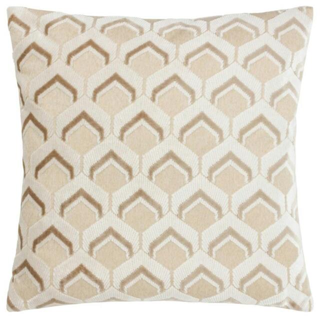 Rackhams Ledbury Jacquard Cushion Cover - Warm Taupe - 45cm x 45cm - Warm Taupe - 100% Polyester - image 1