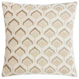Rackhams Ledbury Jacquard Cushion Cover - Warm Taupe - 45cm x 45cm - Warm Taupe - 100% Polyester