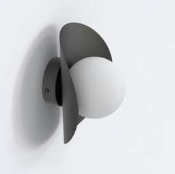Rackhams FIERO Wall lamp 1 x G9 Black with White Shade - thumbnail 3