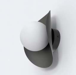 Rackhams FIERO Wall lamp 1 x G9 Black with White Shade
