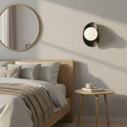 Rackhams FIERO Wall lamp 1 x G9 Black with White Shade - thumbnail 4