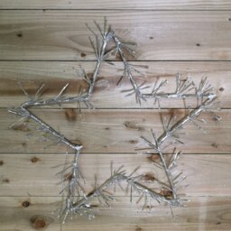 Rackhams 60cm Silver Christmas Star 150 Ice White LED Indoor/Outdoor Christmas Decorations - thumbnail 5