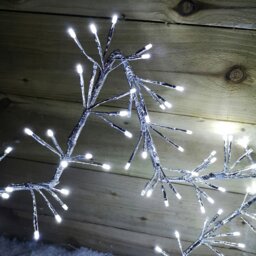 Rackhams 60cm Silver Christmas Star 150 Ice White LED Indoor/Outdoor Christmas Decorations - thumbnail 2