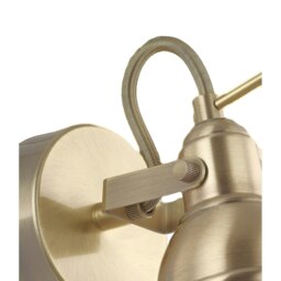 Rackhams Unique Industrial Designed Antique Brass Wall Spot Light with Switch - thumbnail 3