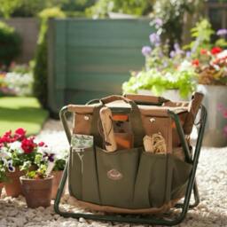 Rackhams Garden Tool Stool - Polyester/Steel - H30.5 x W40.4 x D30.8cm, 1.32kg
