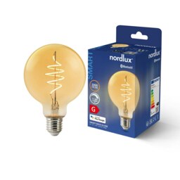Rackhams Smart E27 - G95 Deco - 2200 Kelvin - 380 Lumen - Light Bulb - Amber - Gold - Glass - 1 - thumbnail 3