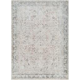 Rackhams Amelie-Washable Grey Pink Traditional Vintage Boho Rug - 160 x 220 cm - thumbnail 2