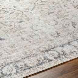 Rackhams Amelie-Washable Grey Pink Traditional Vintage Boho Rug - 160 x 220 cm - thumbnail 3