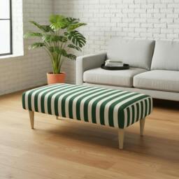 Rackhams Long Cushioned Bedroom Seat – Seamless Upholstered Bench for Stylish UK Interiors - 24 x 24 Inches (61 x 61cm) - thumbnail 4