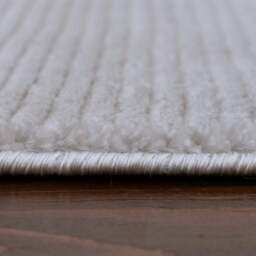 Rackhams Carmel Grey-Cream Striped Rug - 6020 - 200X290 cm - thumbnail 4