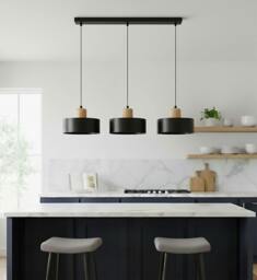 Rackhams TORIN Pendant lamp  3 x E27 Black - thumbnail 5