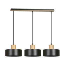 Rackhams TORIN Pendant lamp  3 x E27 Black - thumbnail 1