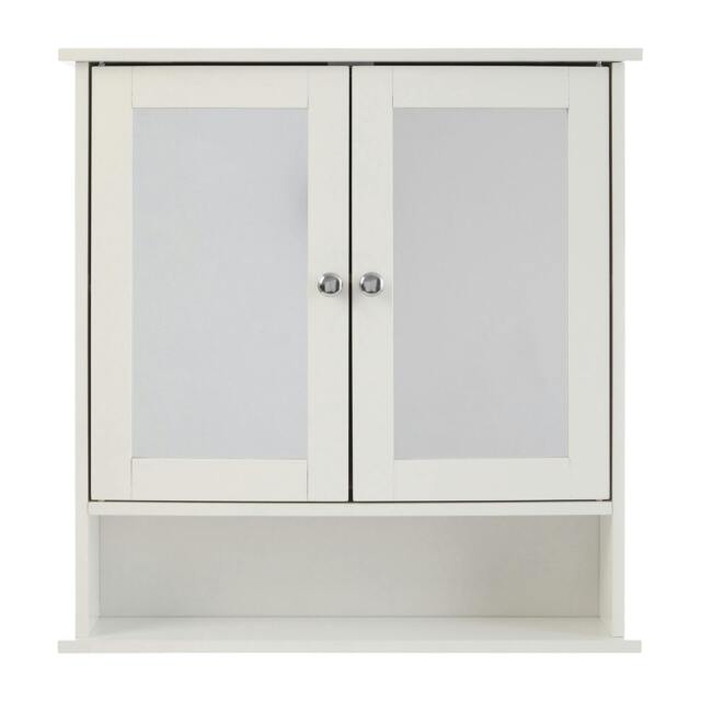Rackhams Portland Bathroom Cabinet With Mirrored Doors - image 1