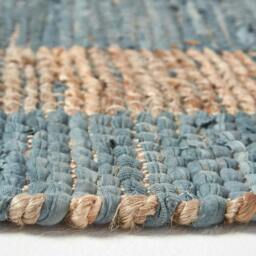 Rackhams Veranda Grey and Nude Hemp Chindi Rug - 90 x 150 cm - thumbnail 5