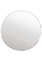Rackhams FRAMELESS ALL GLASS Bevelled Classic Design Round Mirror  80cm x 80cm - Clear - thumbnail 3