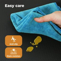Rackhams Kitchen Mat 2PCS Non Slip Woven Rubber Floor Mat Absorbent Runner BLack - thumbnail 5