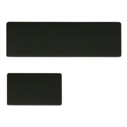 Rackhams Kitchen Mat 2PCS Non Slip Woven Rubber Floor Mat Absorbent Runner BLack