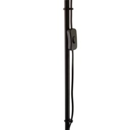 Rackhams LED Black Switched Uplighter Floor Lamp with Frosted White Polycarbonate Shade - thumbnail 4