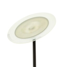 Rackhams LED Black Switched Uplighter Floor Lamp with Frosted White Polycarbonate Shade - thumbnail 5