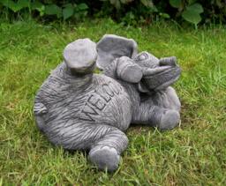 Rackhams Amusing Welcome Elephant Garden Statue - thumbnail 6