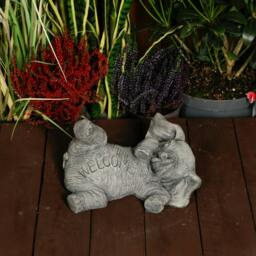 Rackhams Amusing Welcome Elephant Garden Statue - thumbnail 1