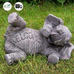 Rackhams Amusing Welcome Elephant Garden Statue - thumbnail 4