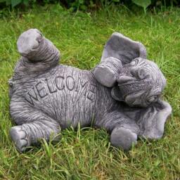 Rackhams Amusing Welcome Elephant Garden Statue - thumbnail 3